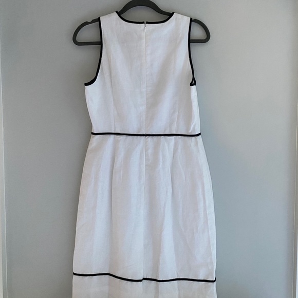 J Crew Factory NWT White Linen Sleeveless Dress - Picture 5 of 7
